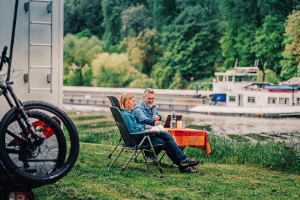 Pausenzeit am Kanal